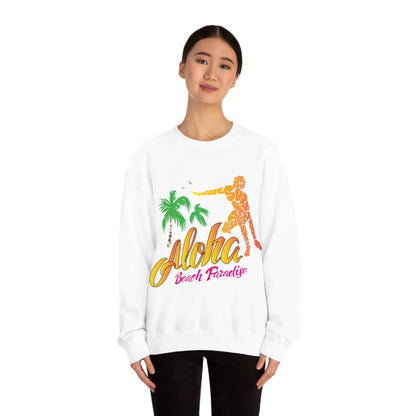 Aloha Beach Paradise Crewneck Sweatshirt