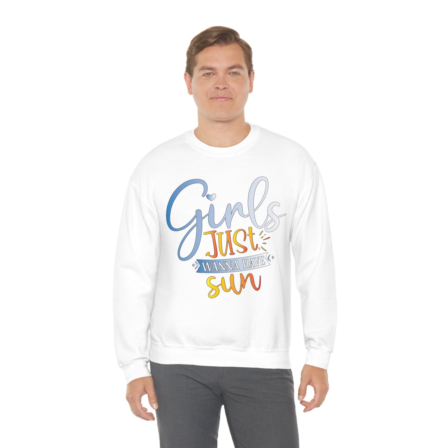 Girls Just Wanna Have Sun Crewneck Sweatshirt