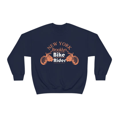 Brooklyn Bike rider Crewneck Sweatshirt