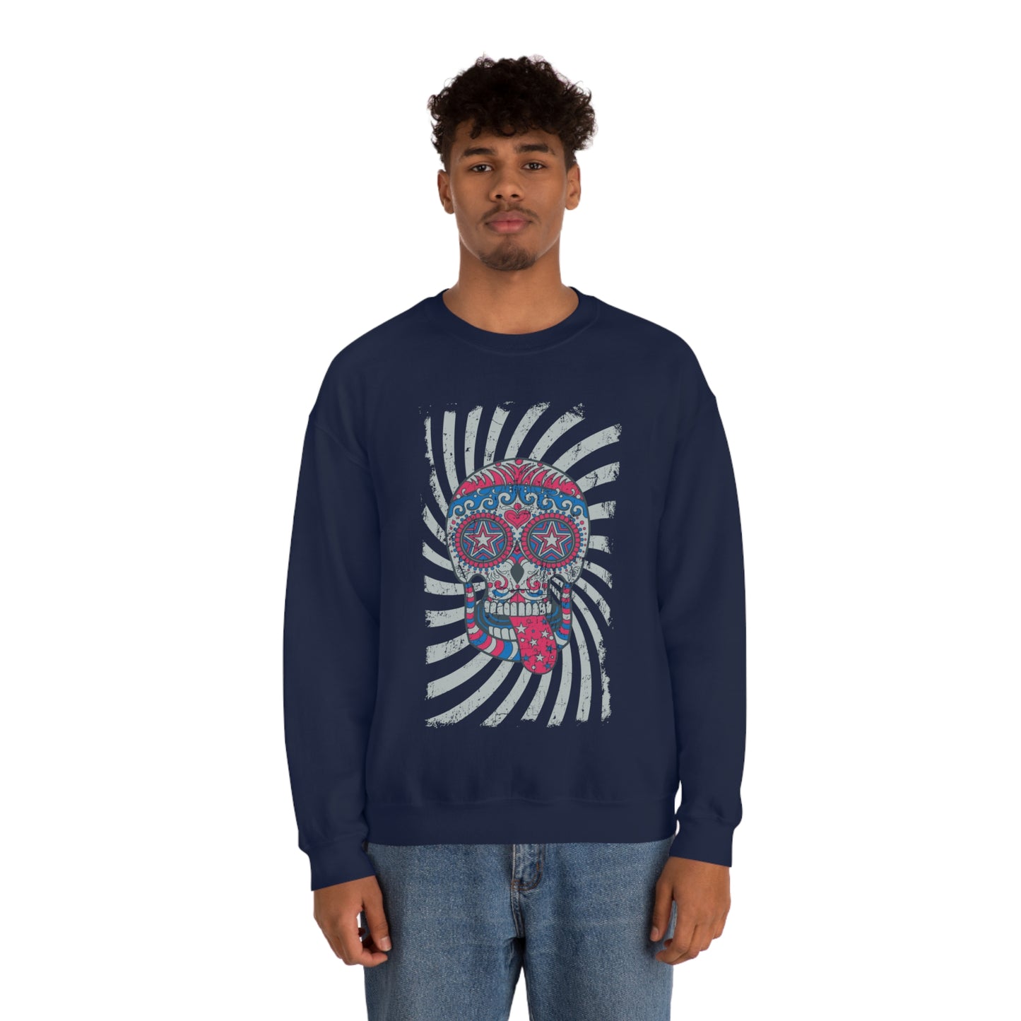 Hippie Skull Crewneck Sweatshirt