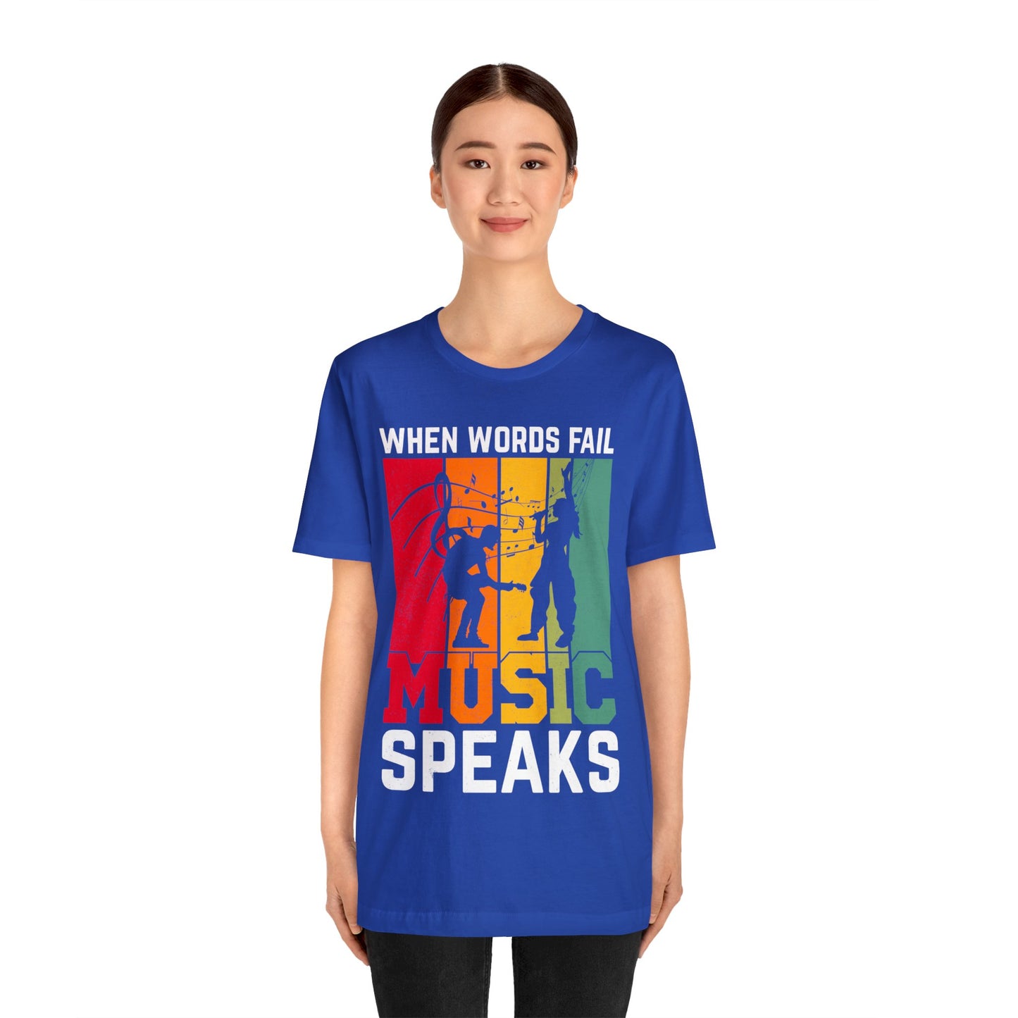 When words fail music speaks vintage T-Shirt