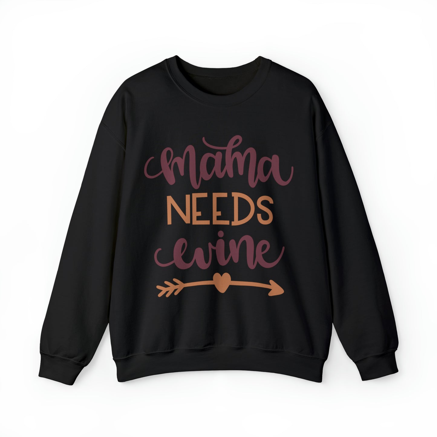 Mama_needs_wine Crewneck Sweatshirt