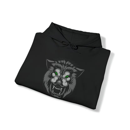 Green eyes wolf Hoodie