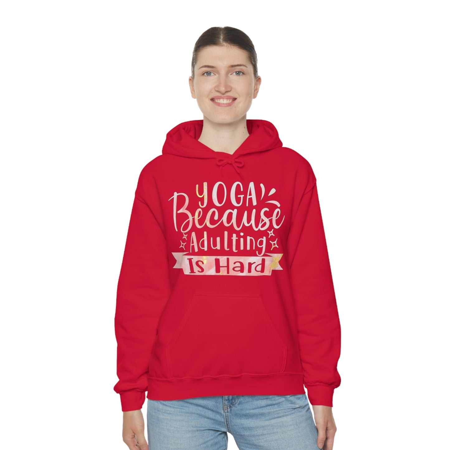 Yoga because adulting is hard Hoodie