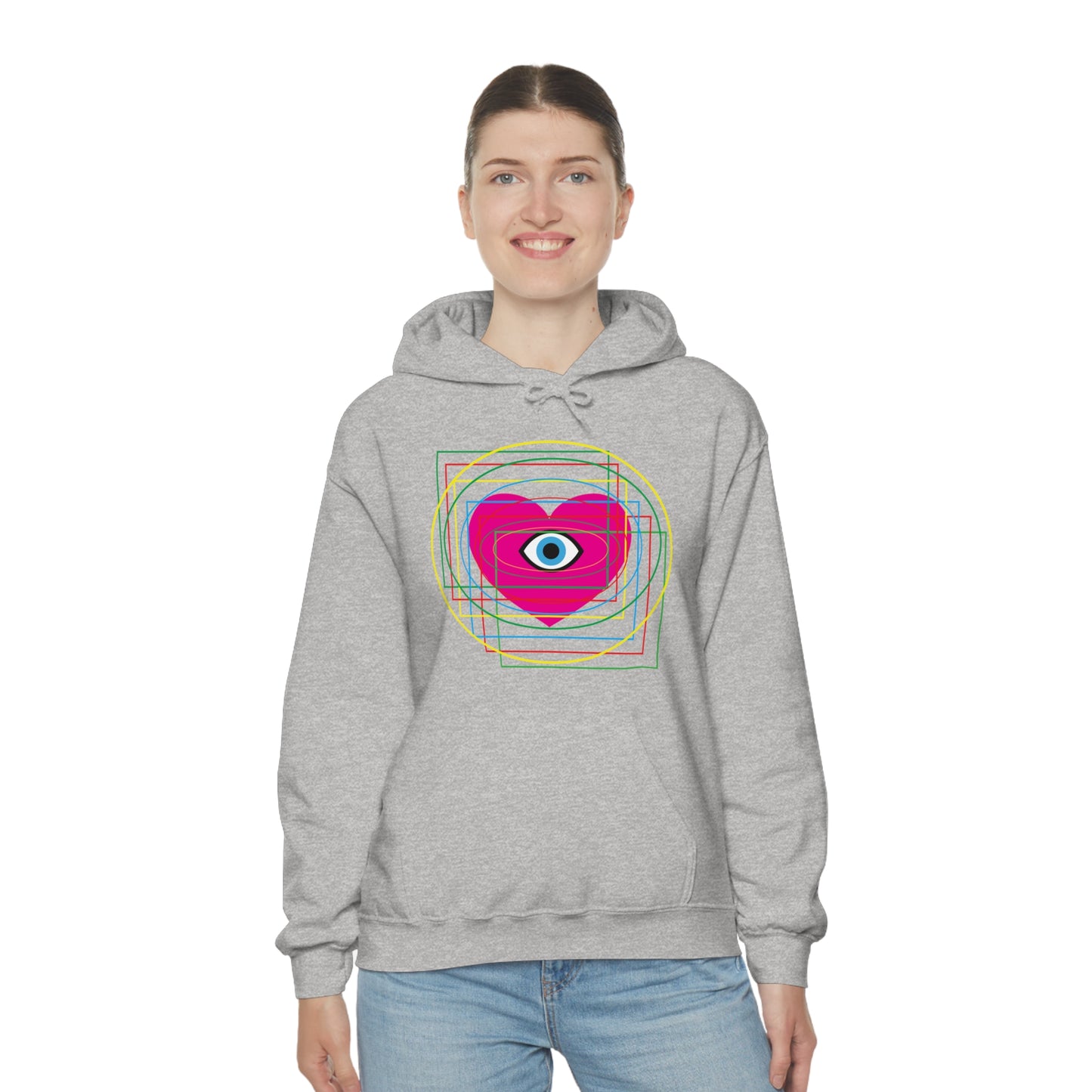 Eye Love in all dimension Hoodie