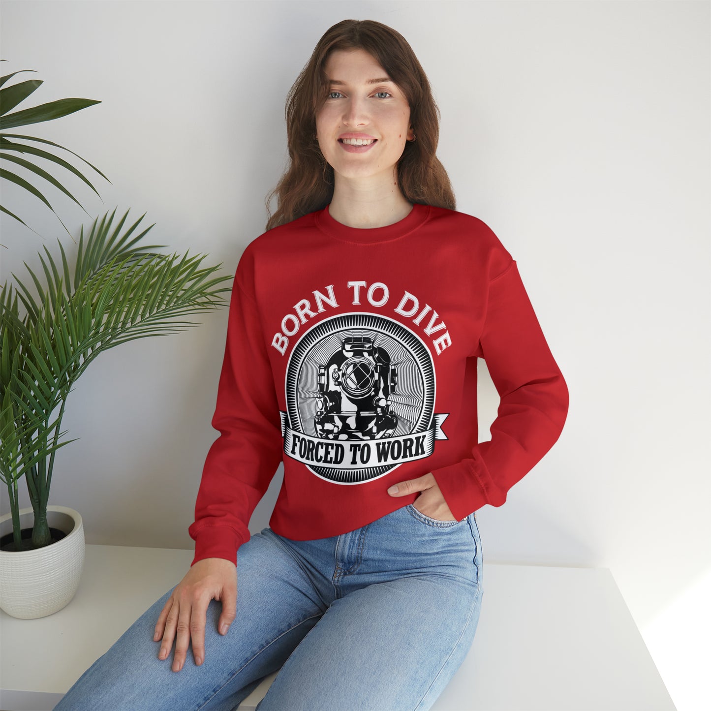 Born to dive Crewneck Sweatshirt