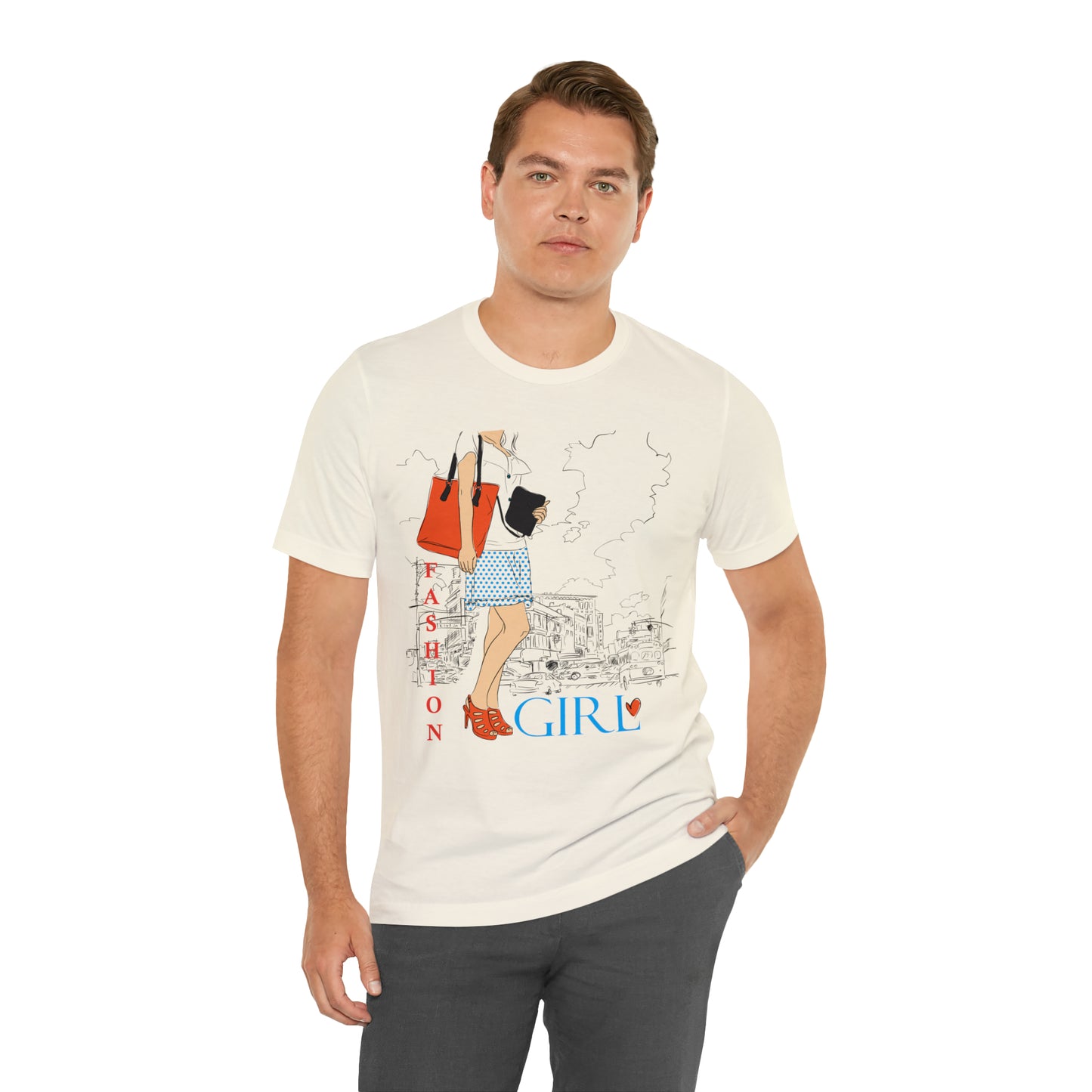 Fashion girl with a bag T-Shirt