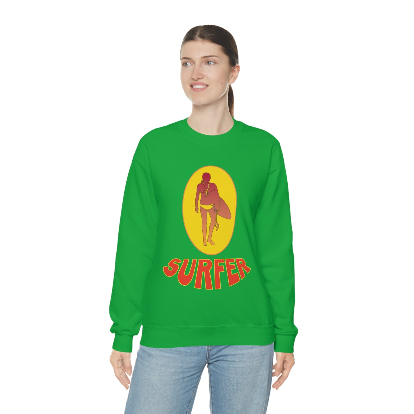 Lady Surfer Crewneck Sweatshirt