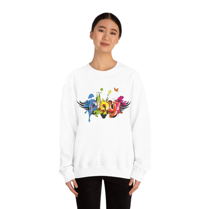 Play colorful graffiti Crewneck Sweatshirt