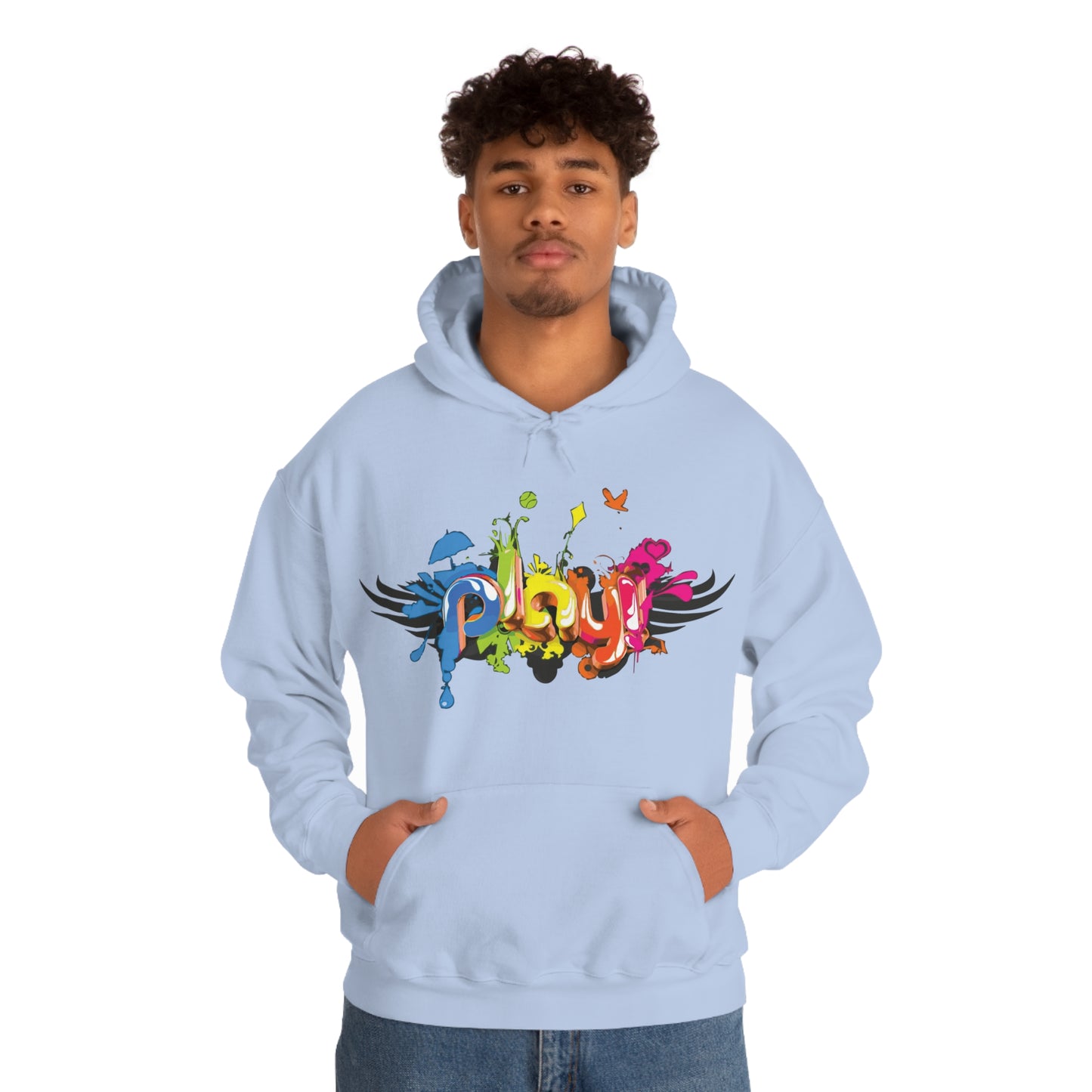 Play colorful graffiti Hoodie