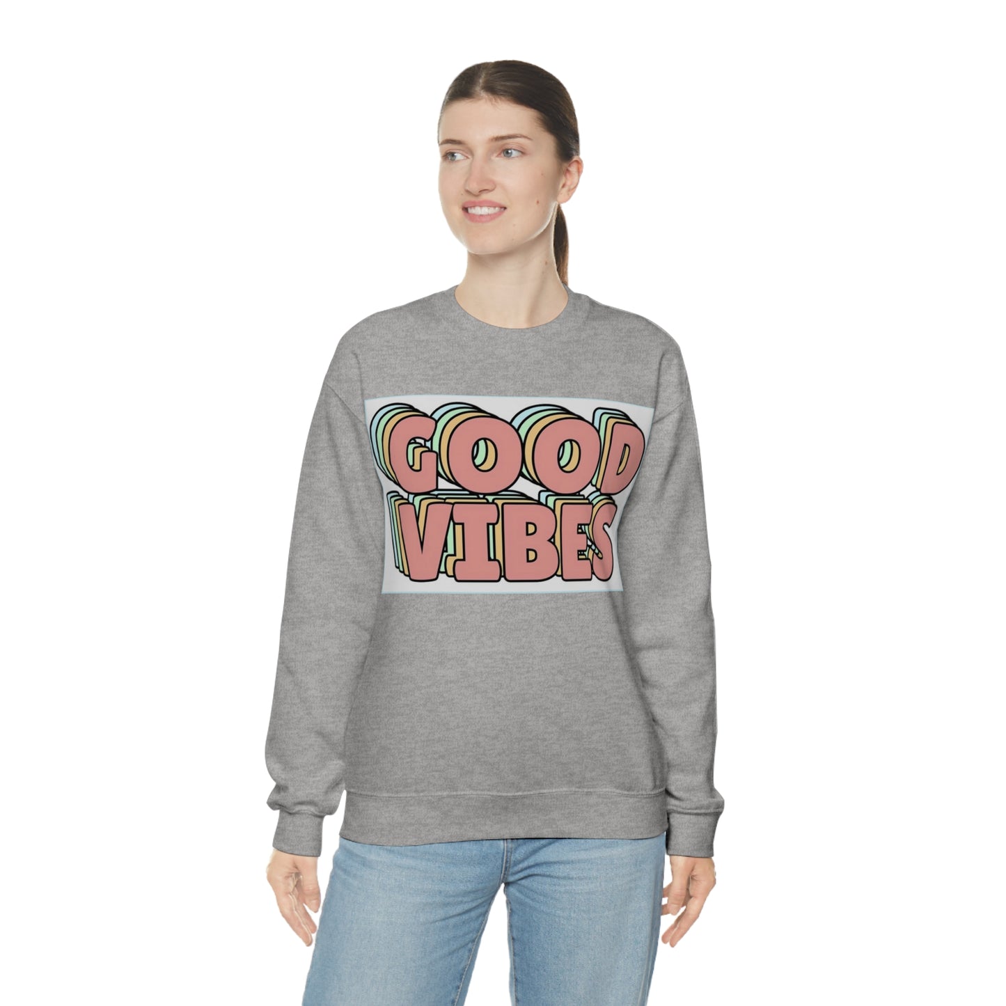 Good Vibes 3D Crewneck Sweatshirt