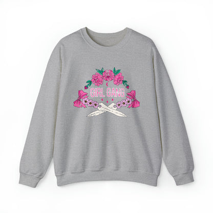 Girl Gang Beauty and Dangerous Crewneck Sweatshirt