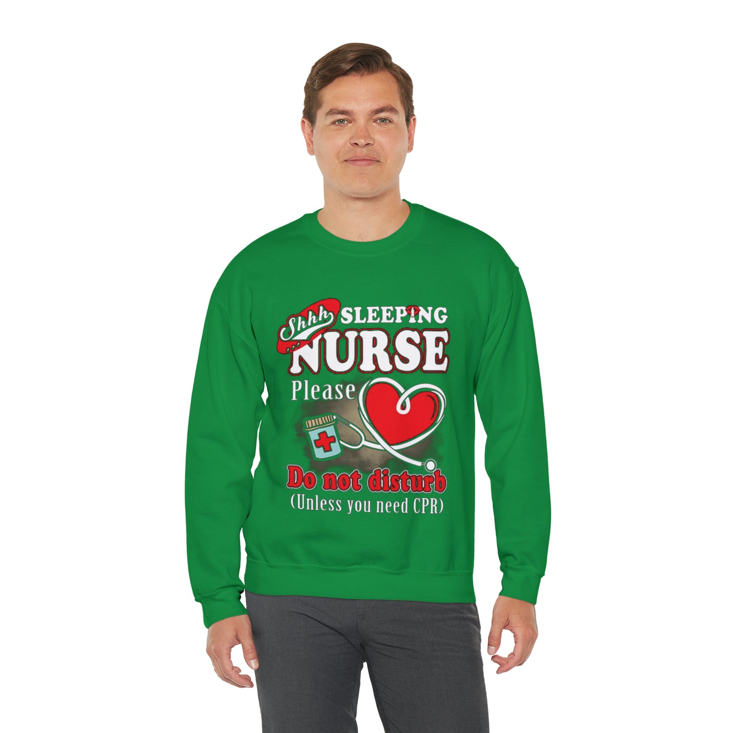 Sleeping nurse Crewneck Sweatshirt