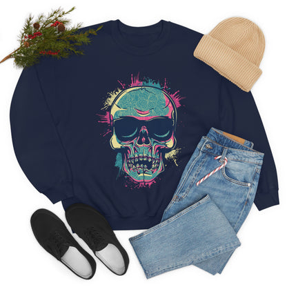 South Beach Skull Crewneck Sweatshirt