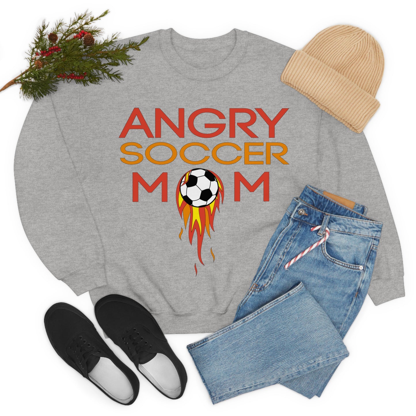 Angry soccer mom Crewneck Sweatshirt