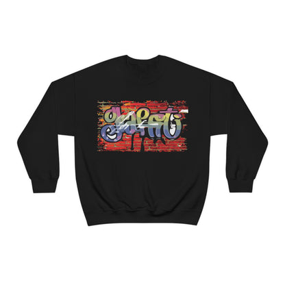 Graffiti on a wall Crewneck Sweatshirt