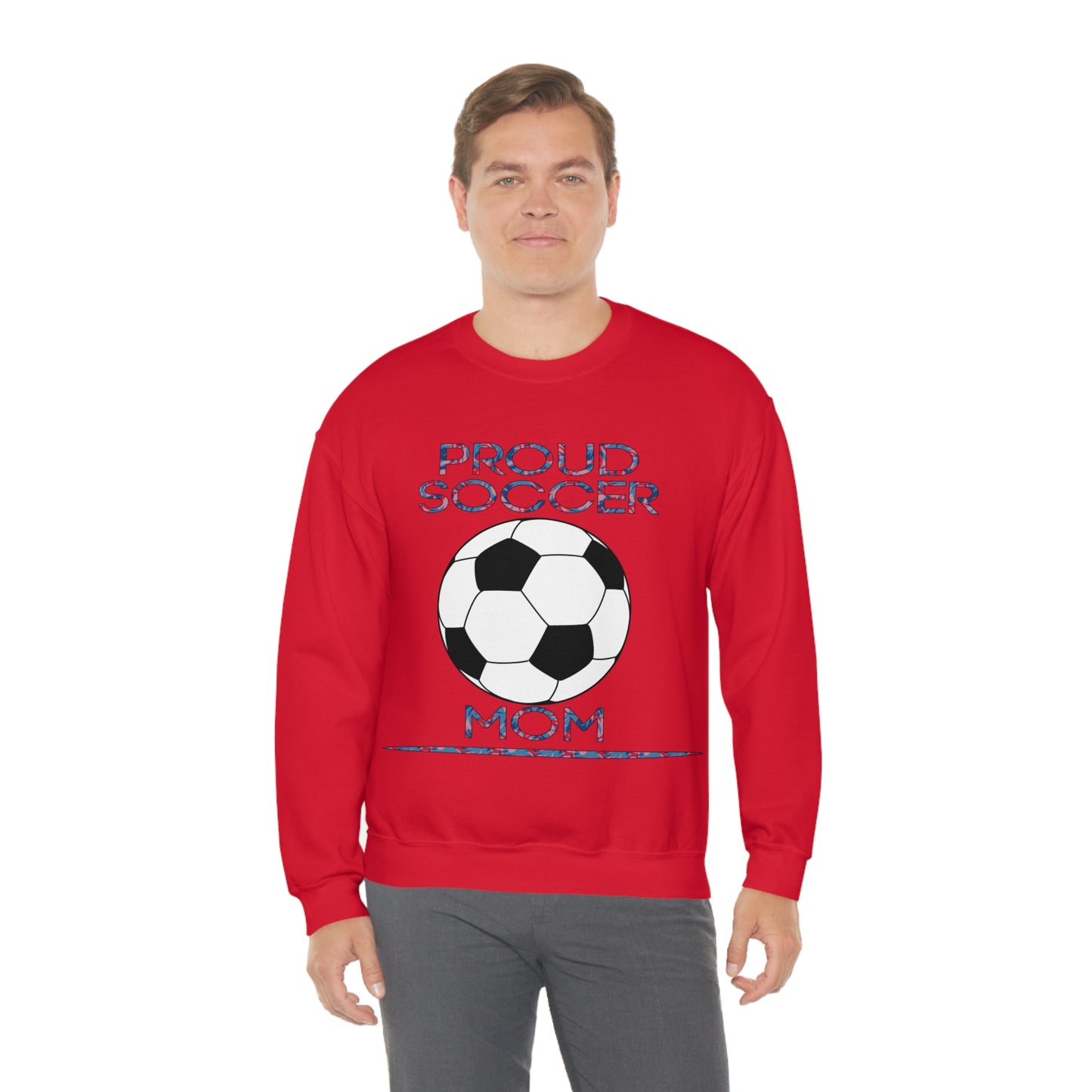 Proud-Soccer mom Crewneck Sweatshirt