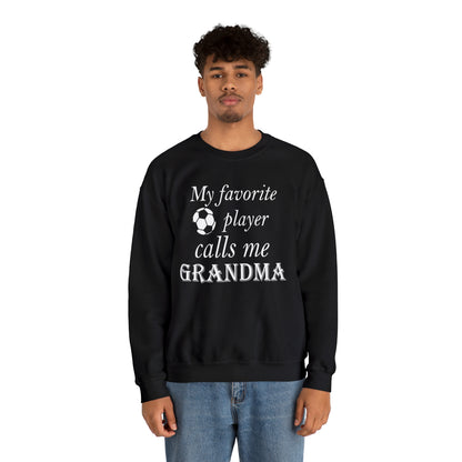 Grandma Favorite Soccer Player Crewneck Sweatshirt