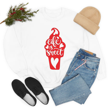 Life_is_sweet Crewneck Sweatshirt