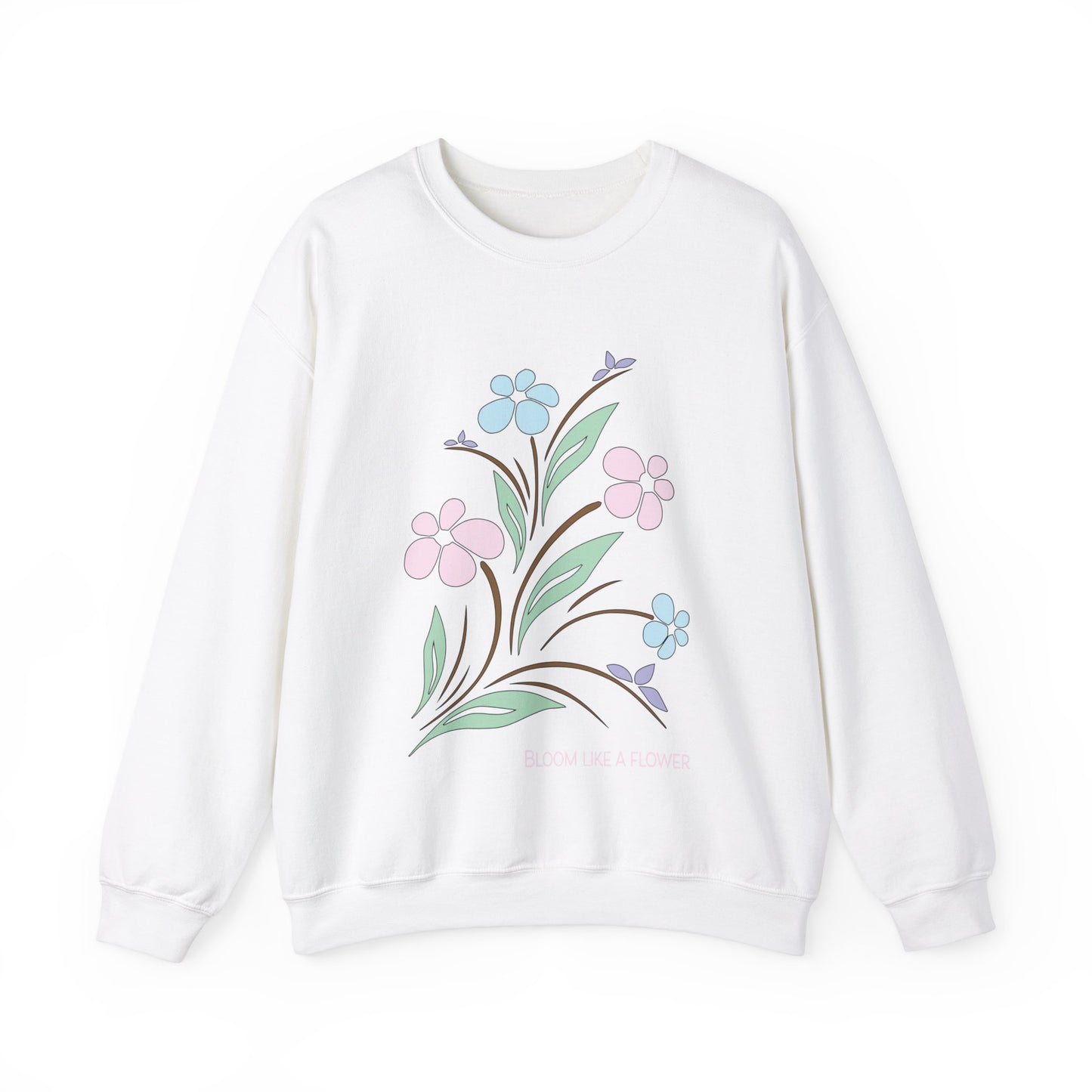 Bloom like a flower Crewneck Sweatshirt