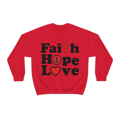 Faith Hope Love Crewneck Sweatshirt