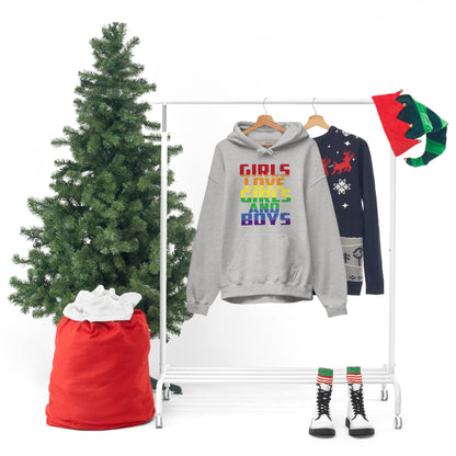 Girls Love Girls and Boys Hoodie