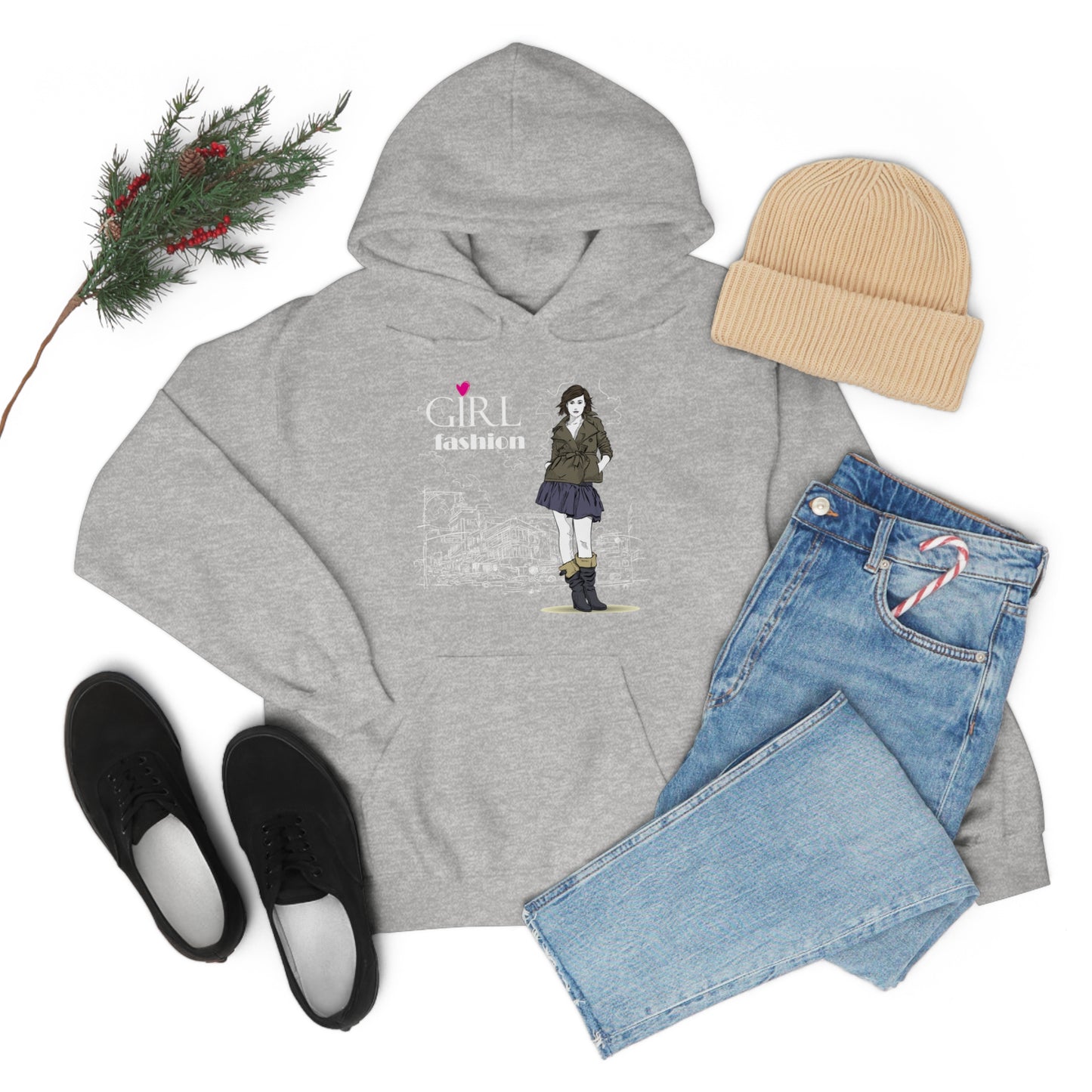 Girl with fashion Hoodie