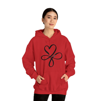 Heart symbol Love Infinity symbol Forever Hoodie