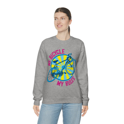 My bicycle_My rules Crewneck Sweatshirt