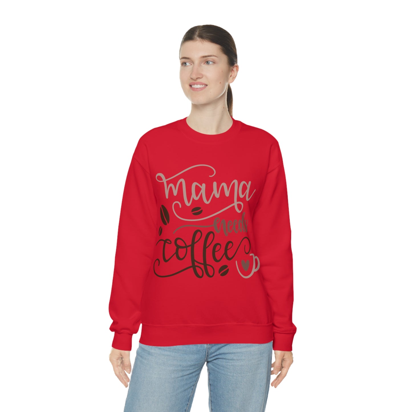 Mama_needs_coffee Crewneck Sweatshirt