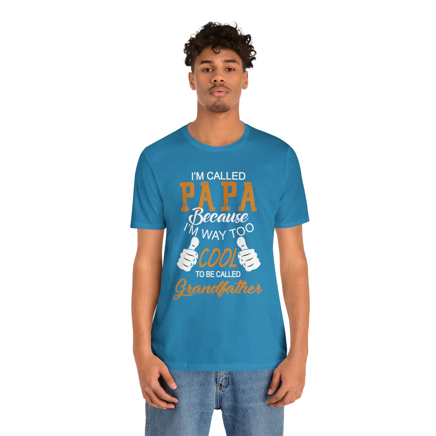 Papa Way 2 Cool to Be Called Grandfather T-Shirt