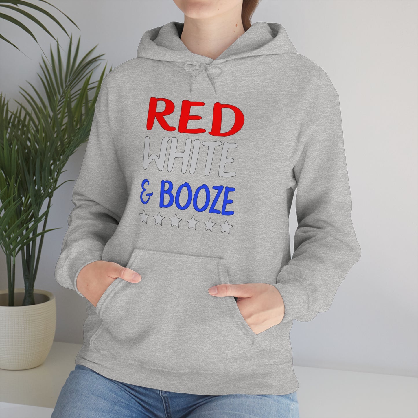 Red  White Booze Hoodie