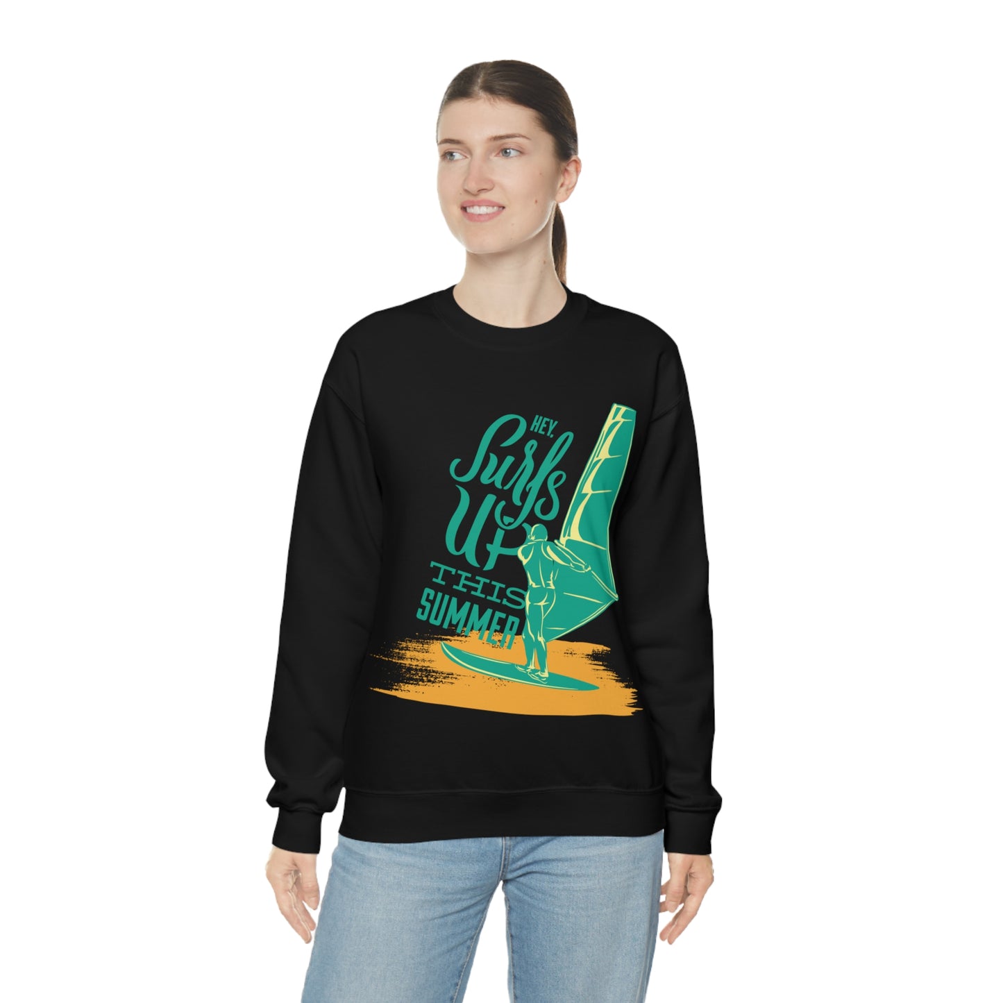 Hey Surfs Up Crewneck Sweatshirt