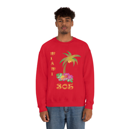 Miami Palm Tree Crewneck Sweatshirt