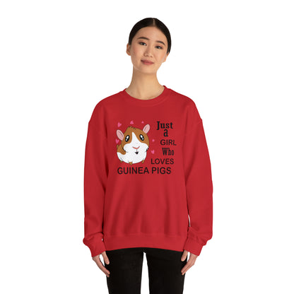 A girl who loves guinea pigs Crewneck Sweatshirt