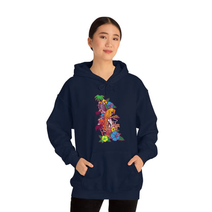 Parrot Jungle Floral Hoodie