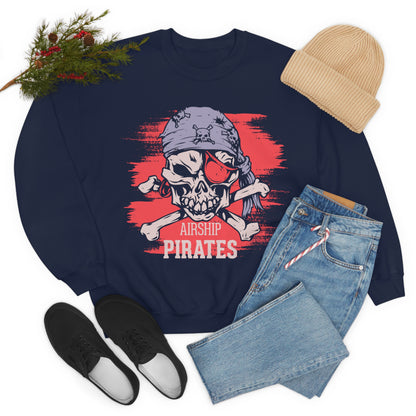 Airship Skull Pirate Crewneck Sweatshirt