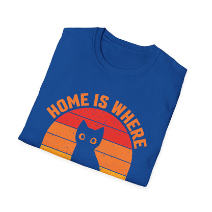 Home is where my cat is vintage T-Shirt