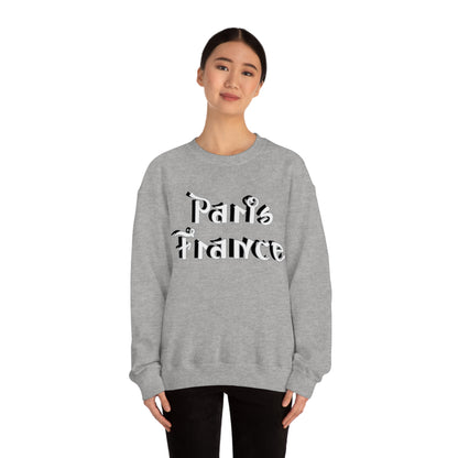 Paris France Graffiti Crewneck Sweatshirt