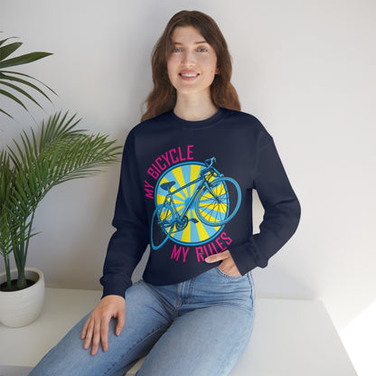 My bicycle_My rules Crewneck Sweatshirt