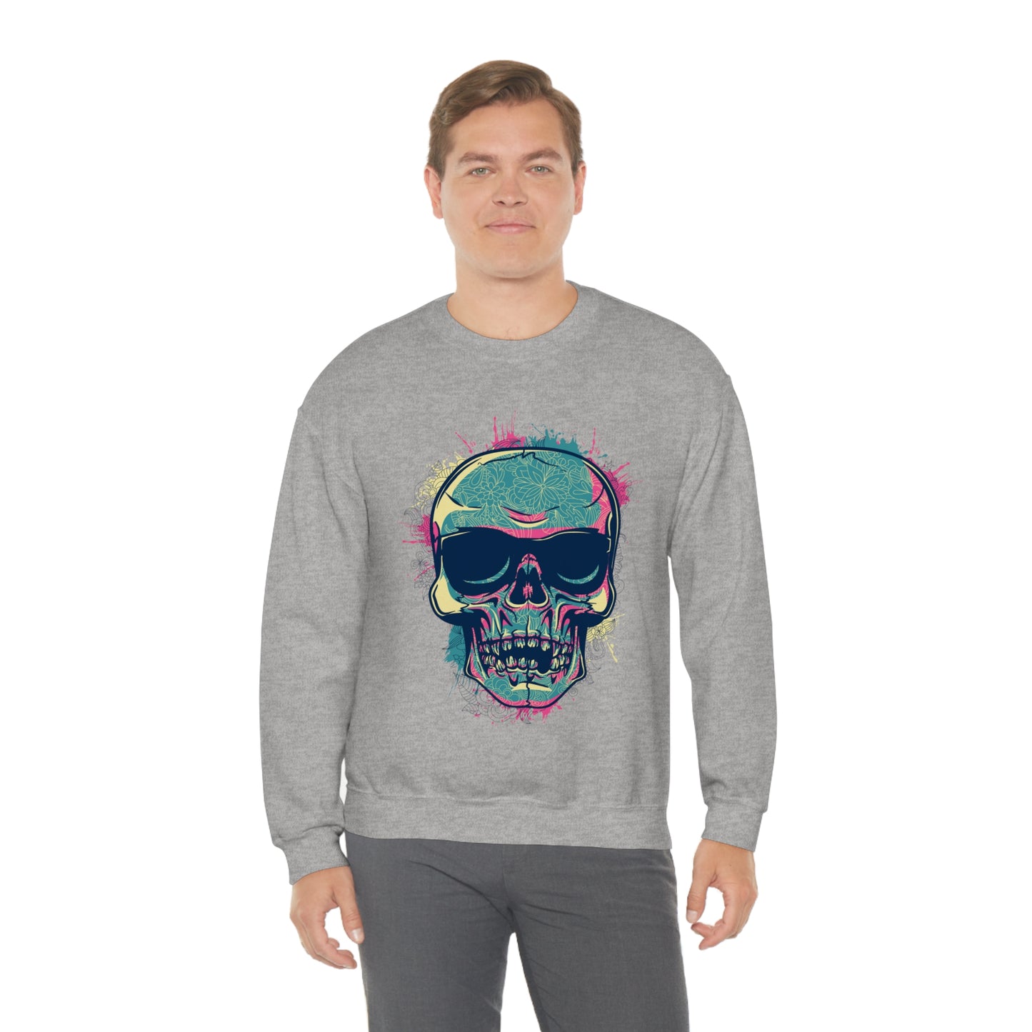 South Beach Skull Crewneck Sweatshirt