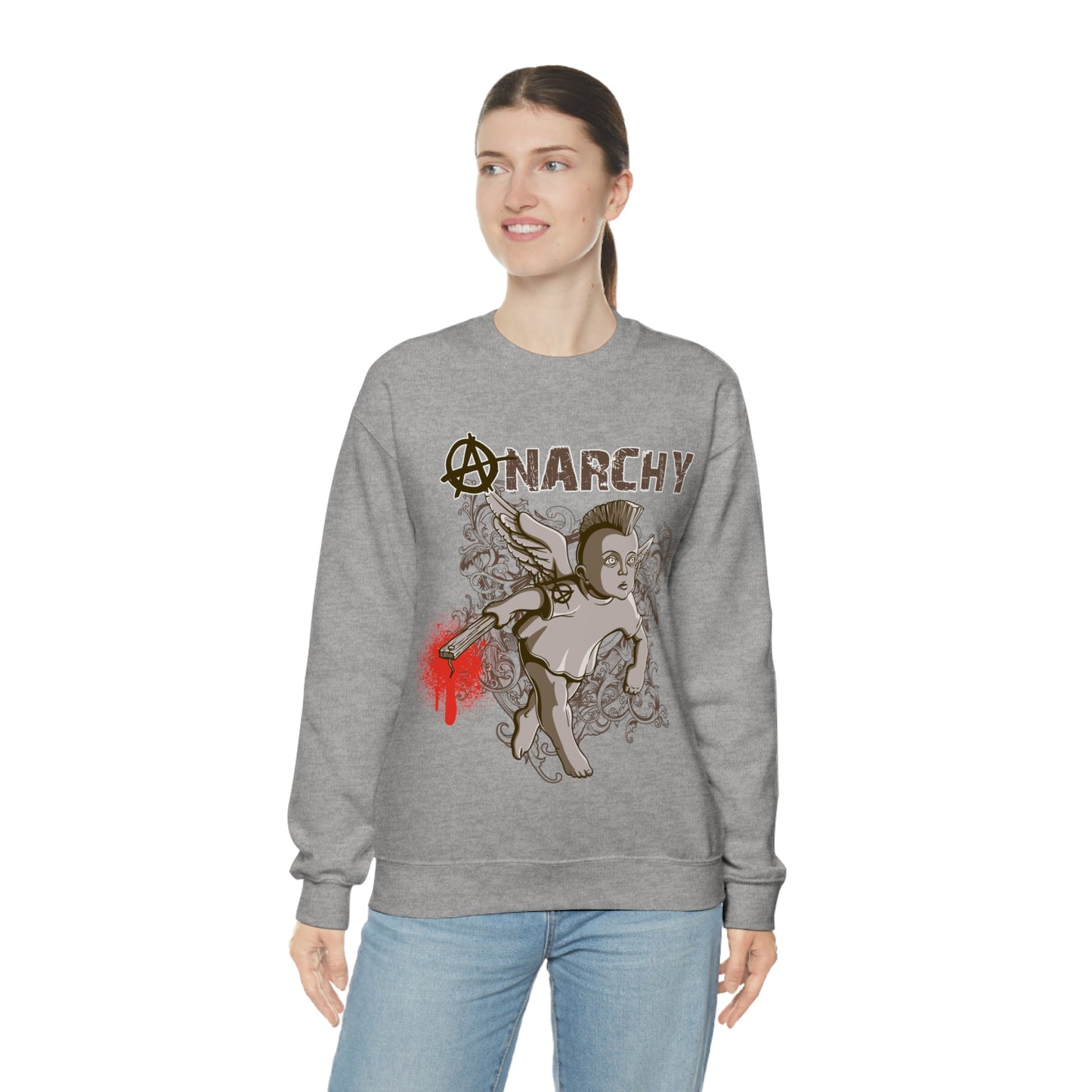 Anarchy Angel Crewneck Sweatshirt