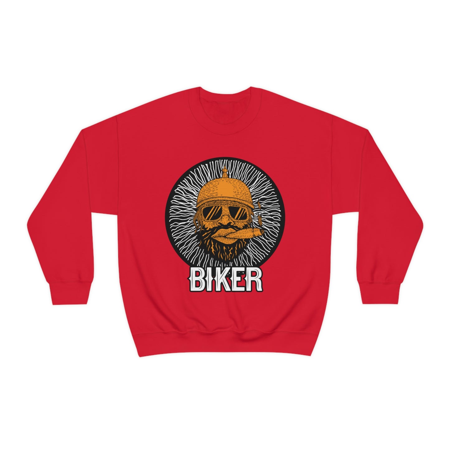 Cool Biker Crewneck Sweatshirt