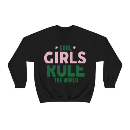 girls rule Crewneck Sweatshirt