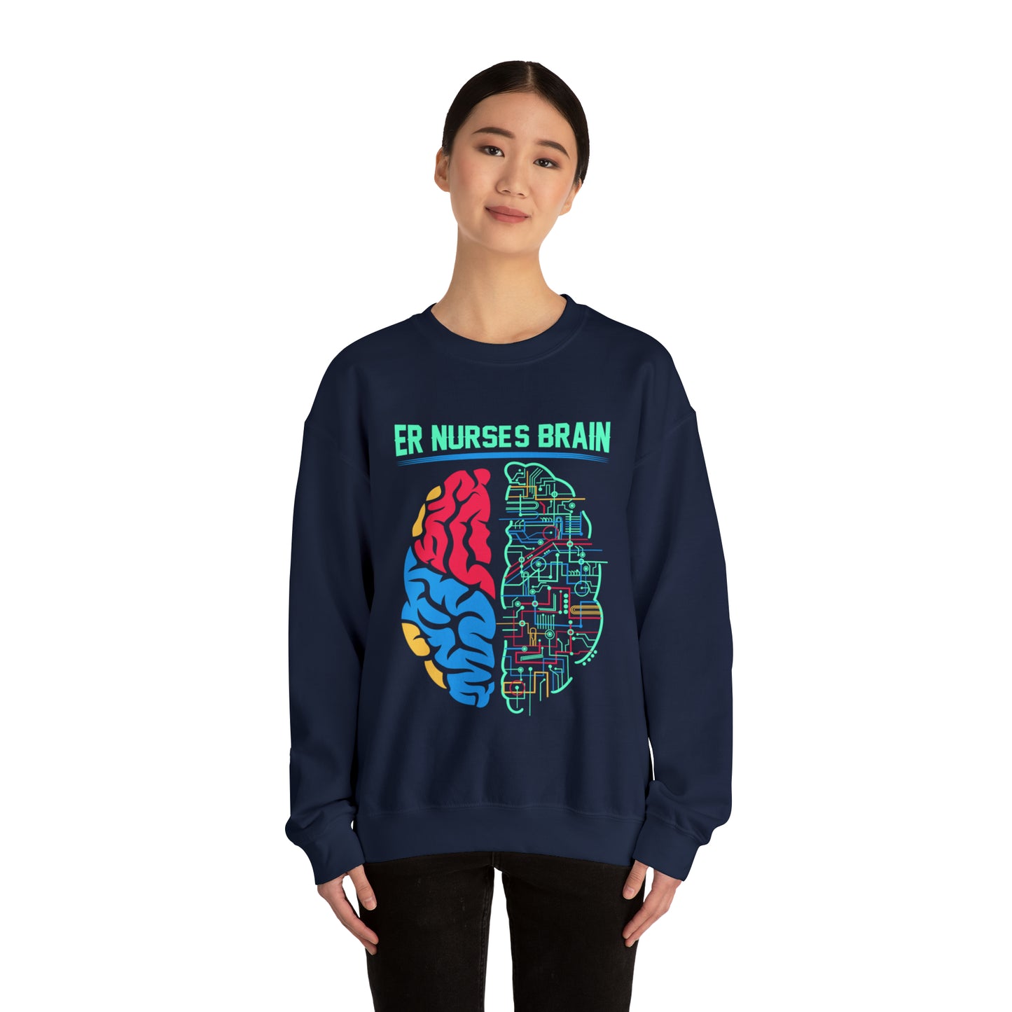 Nurses brain Crewneck Sweatshirt