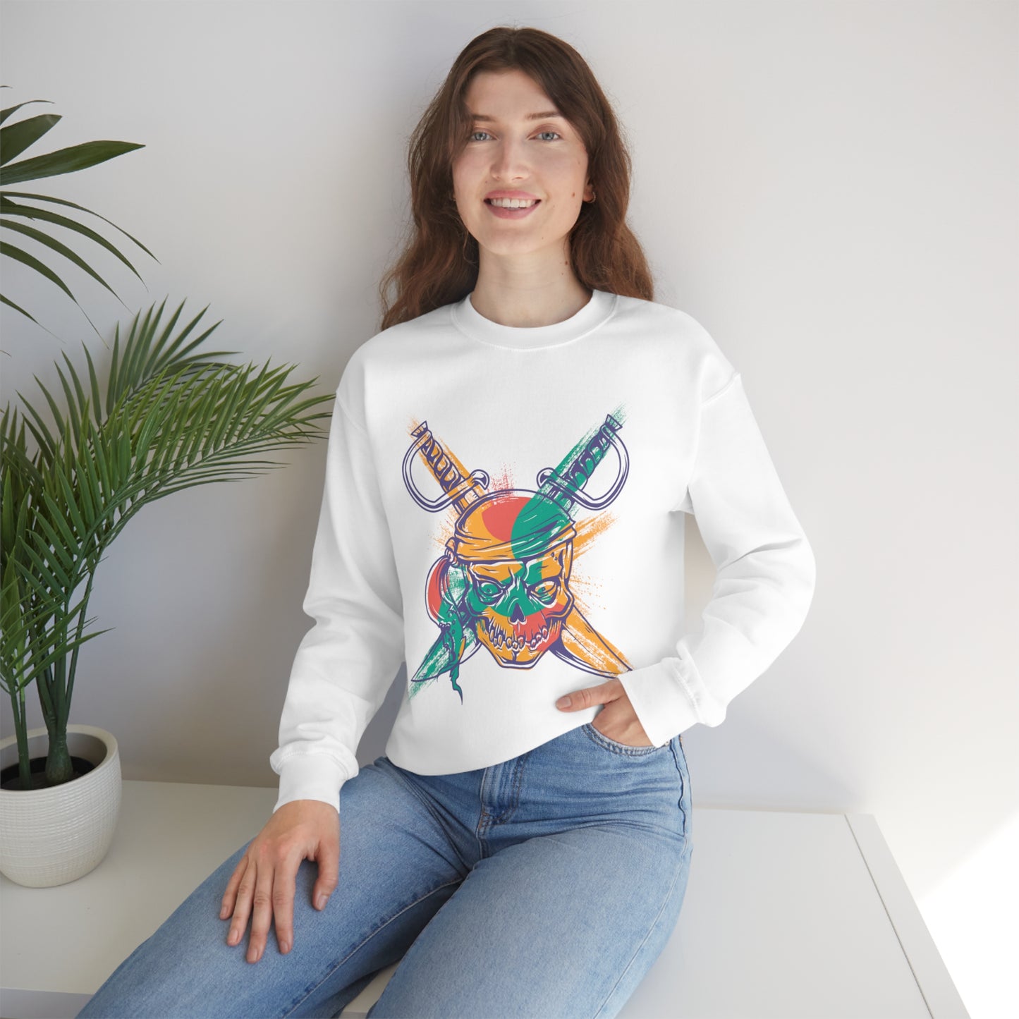 Cool Pirate Crewneck Sweatshirt