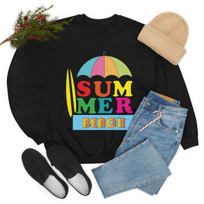 Summer Beach Crewneck Sweatshirt