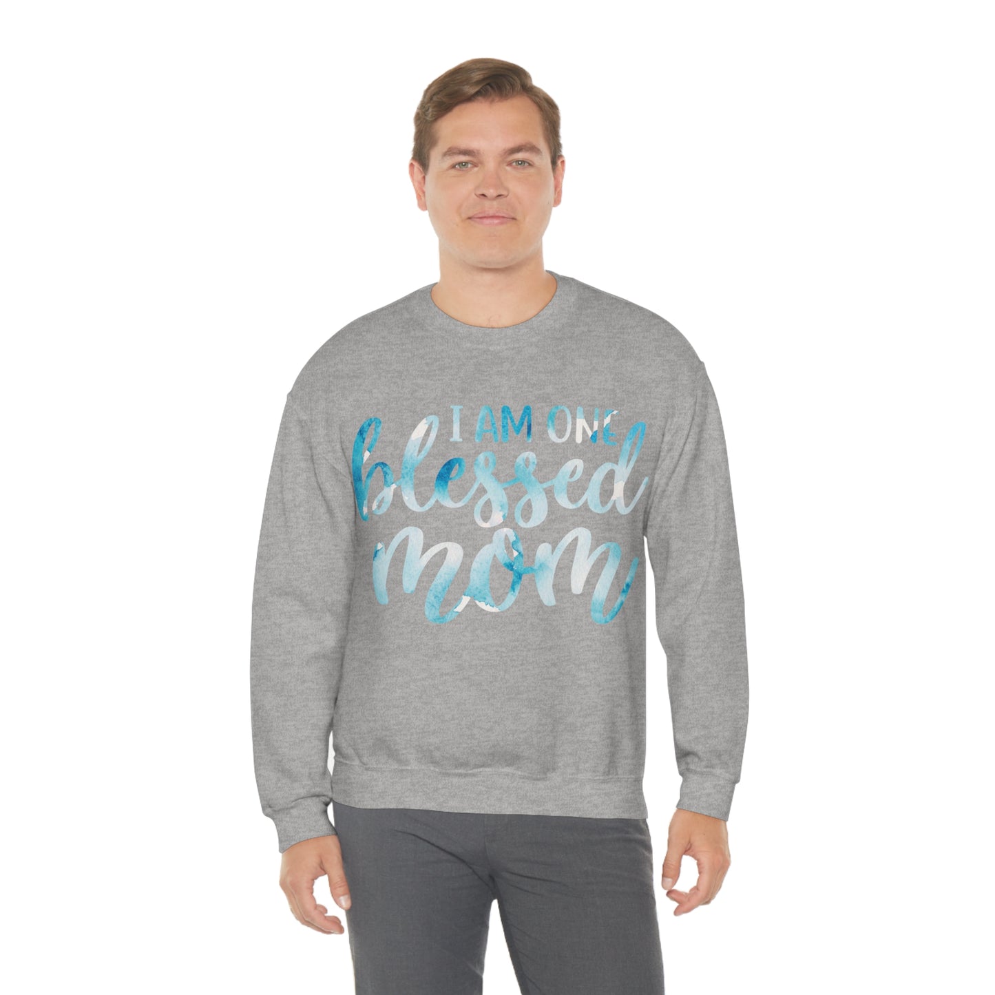 I am one blessed mom Crewneck Sweatshirt