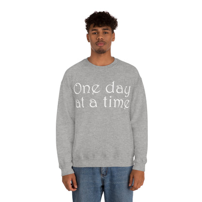 One-Day-at-a-time Crewneck Sweatshirt