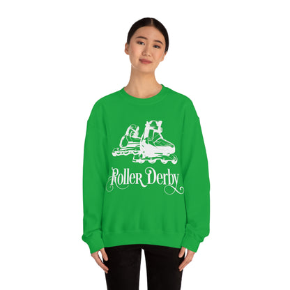 Roller_Derby Crewneck Sweatshirt